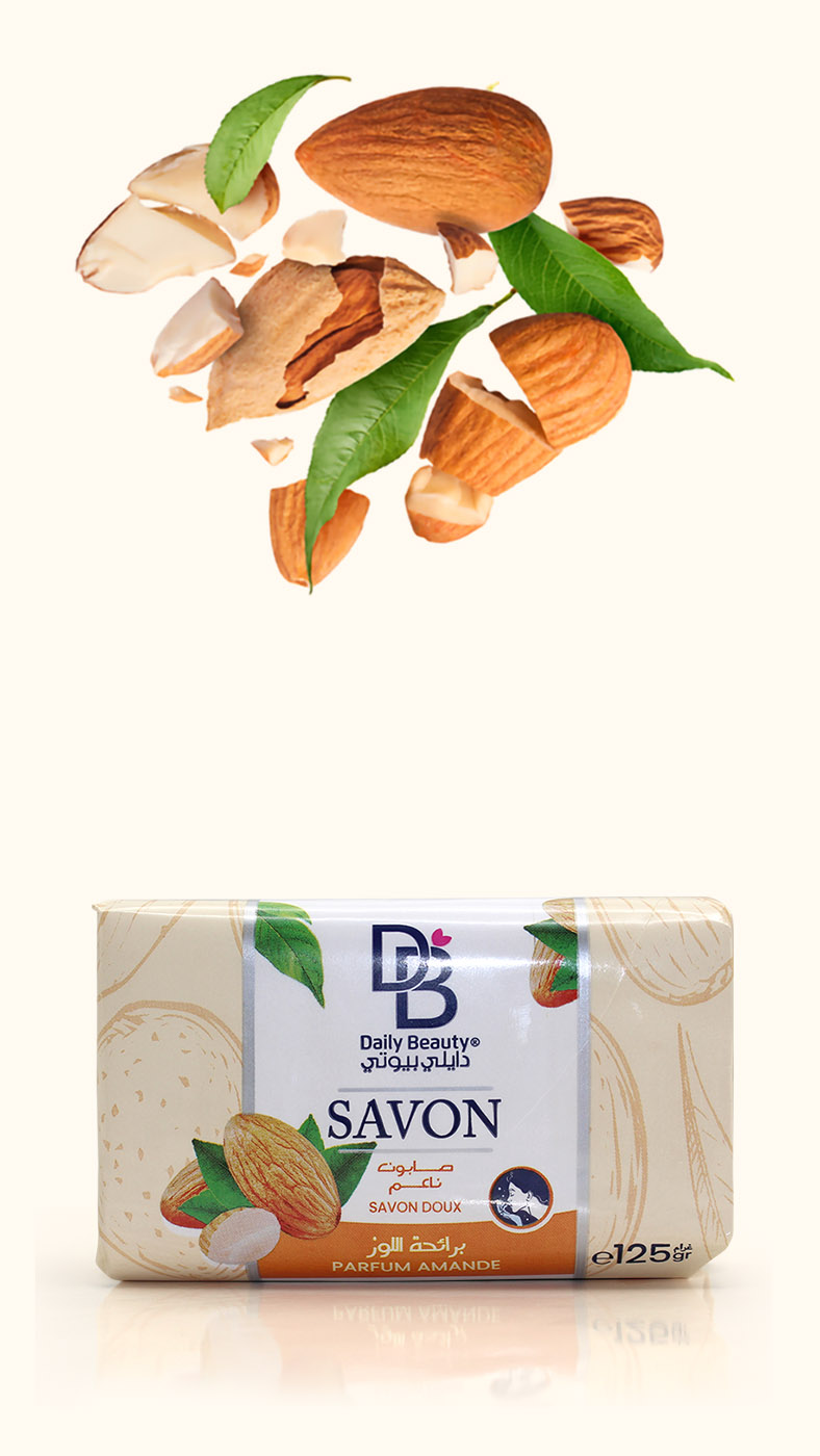 bannière mobile Savon daily beauty à l'amande